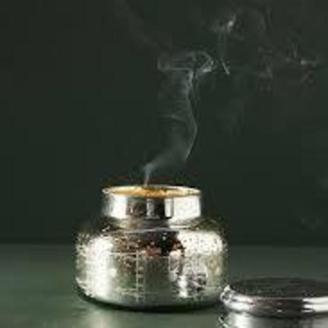 Capri Blue Volcano Shatter Frost Glass Jar Candle