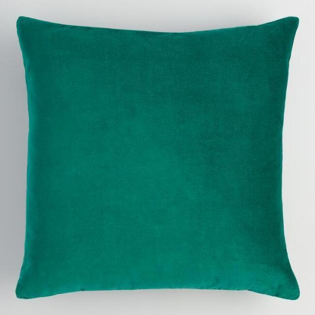 Evergreen Velvet Throw Pillow - set of 2