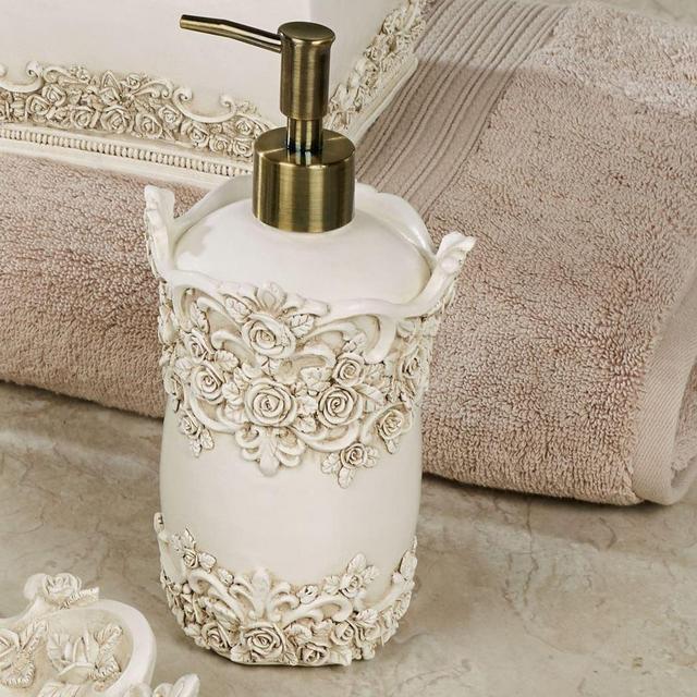 Victoria Rose Lotion Soap Dispenser Antique Ivory