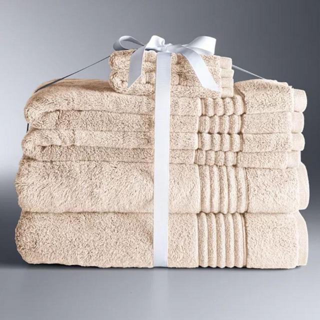 Simply Vera Vera Wang Signature 6-piece Bath Towel Set; Color: Linen