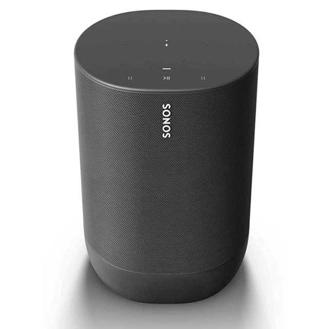 Sonos Move - Battery-powered Smart Speaker, Wi-Fi and Bluetooth with Alexa built-in - Black