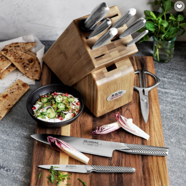 Global Classic Takashi Knife Wood Block, Set of 10