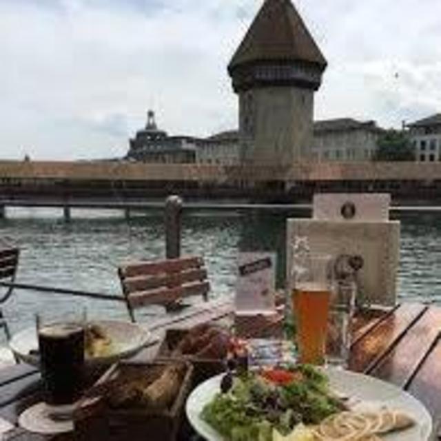 Honeymoon Dinner in Lucerne, Switzerland