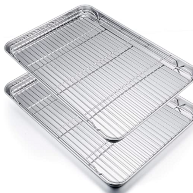 P&P CHEF Extra Large Baking Sheet and Cooking Rack Set