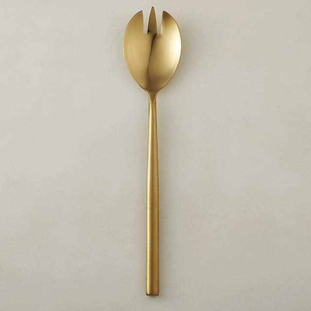 rush gold slotted serving spoon