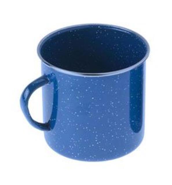 Pioneer 12 oz. Blue Enamelware Cup