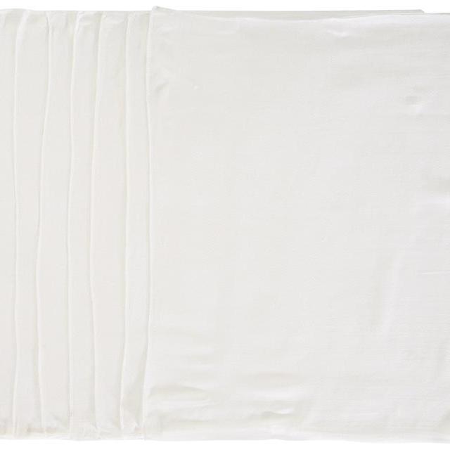 Gerber Birdseye Flatfold Cloth Diapers, White, 10 Count