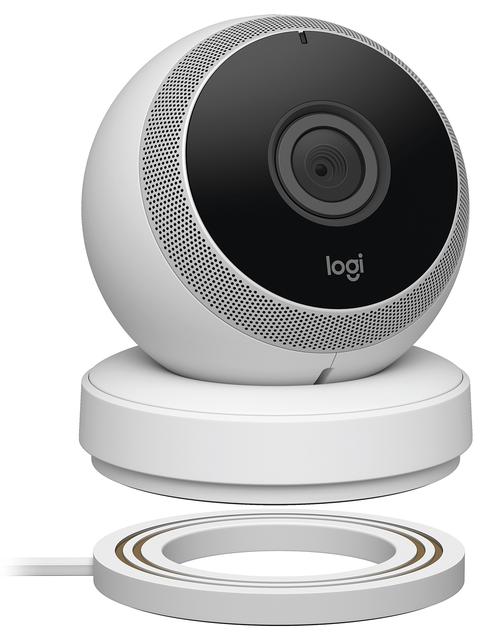 Logitech Circle Wireless 1080p Video Battery Powered Security Camera with Person Detection, Motion Zones and Custom Alerts (White)