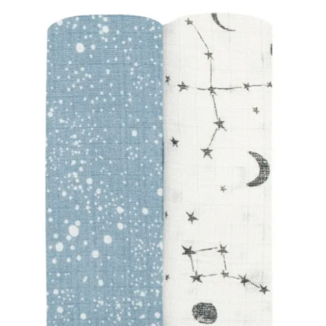 Aden and Anais - essentials silky soft muslin swaddle 2-pack
