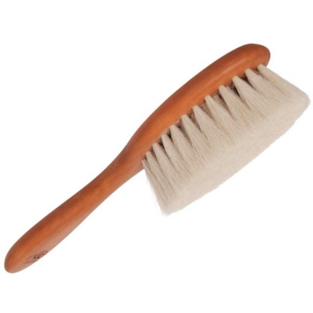BĂĽrstenhaus Redecker Baby Hairbrush with 7-Row Goat Hair Bristles, 6.3-Inch
