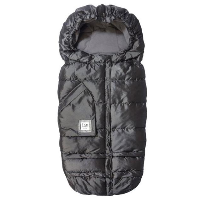 7 A.M. ENFANT Blanket 212 Evolution Extendable Baby Bunting Bag Adaptable for Strollers, Metallic Charcoal