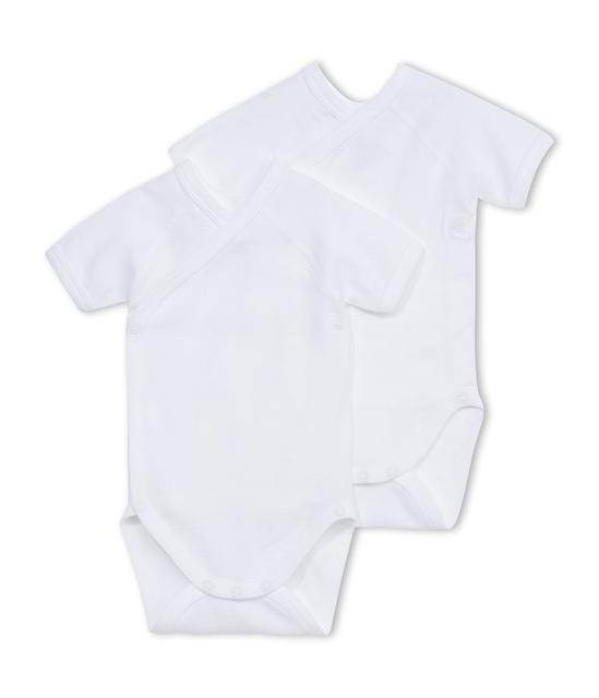Petit Bateau 2 Pack Unisex Short Sleeve Kimono Bodysuit