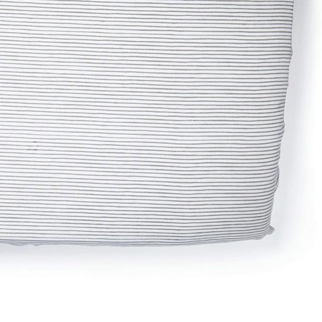Petit Pehr Grey Pencil Stripe Crib Sheet