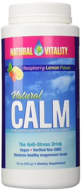 Natural Vitality, Natural Calm, The Anti-Stress Drink, Organic Raspberry-Lemon Flavor, 16 oz (453 g)