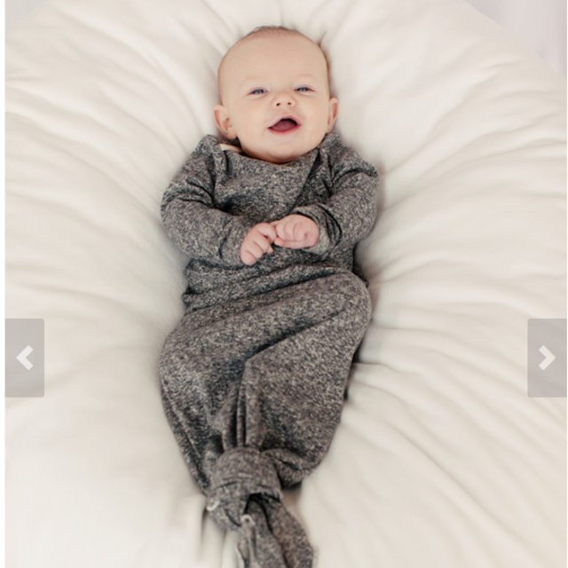 Original Knottie™ baby sleeper gown- Stone