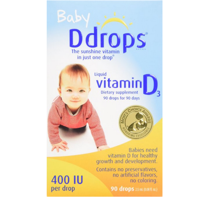 Ddrops Baby 400 IU, 90 drops 2.5mL (0.08 fl.oz)