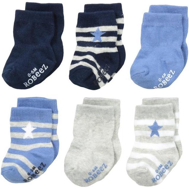 Robeez Baby-Boys Newborn 6 Pack Rugby Star Socks