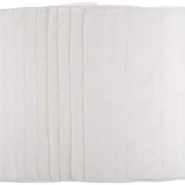Gerber Birdseye 3-Ply Prefold Cloth Diapers, White, 10 Count