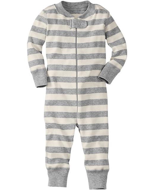 Night Night Baby Sleepers In Pure Organic Cotton (Gray; 6-9M)