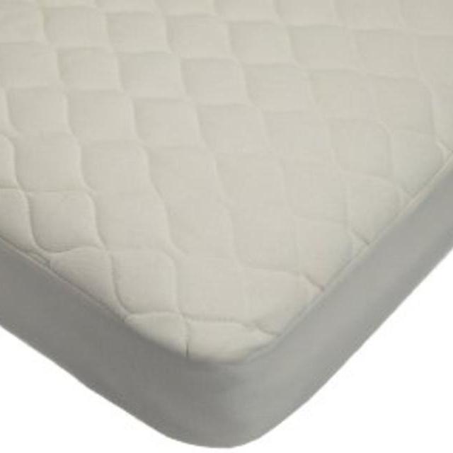 American Baby Company Organic Waterproof Natural Quilted Fitted Crib Mattress Pad Cover