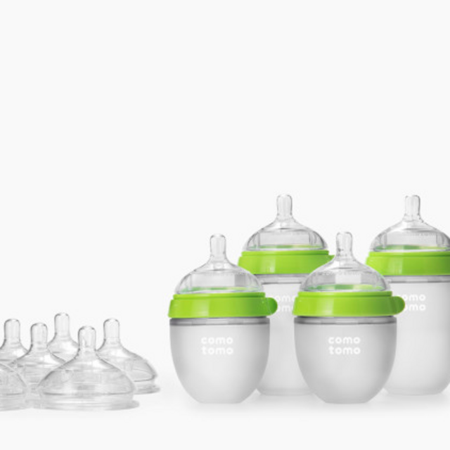 Comotomo- Baby Bottle Bundle Starter Gift Set