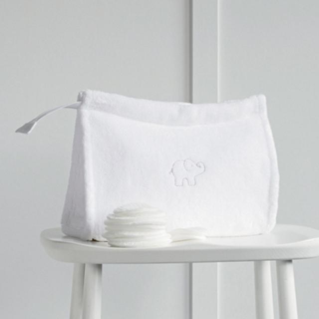 Baby Elephant Wash Bag - White