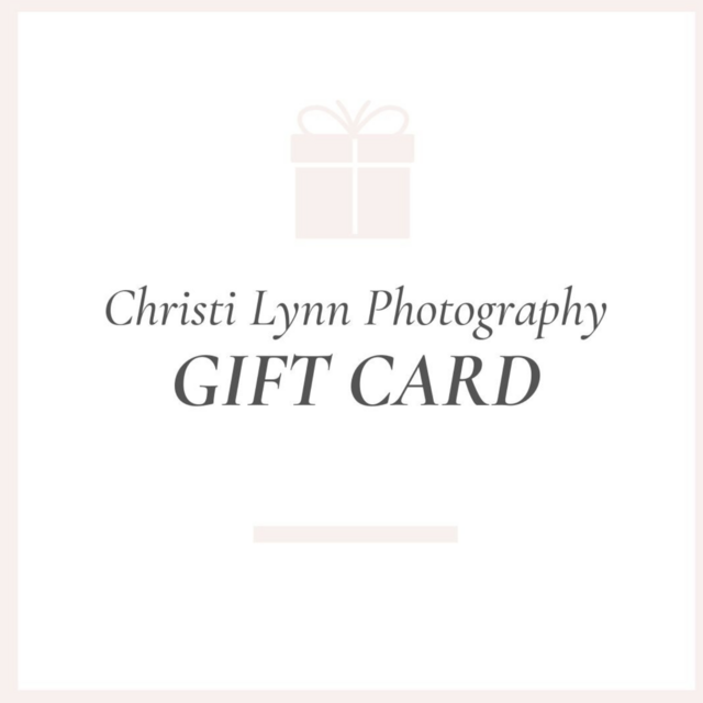 Newborn Photography Session Gift Card