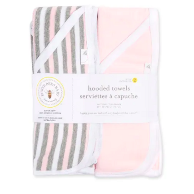 Burt's Bees Organic Hooded Towel 2 Pack