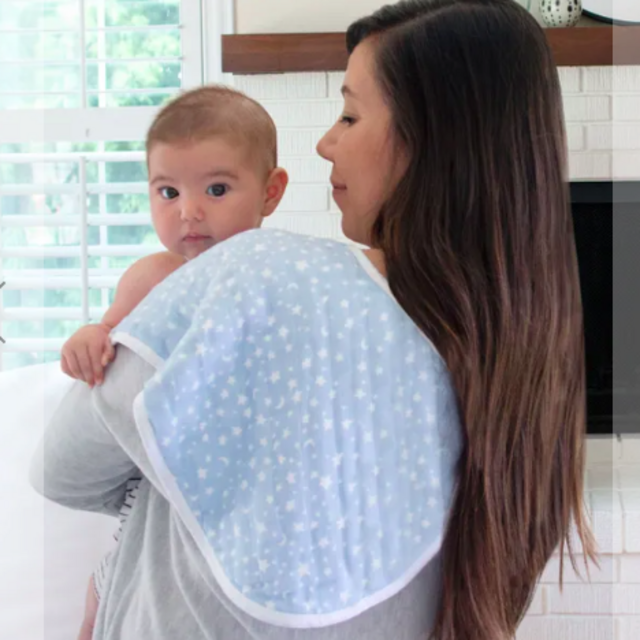 aden + anais cotton muslin burpy bib 2pk