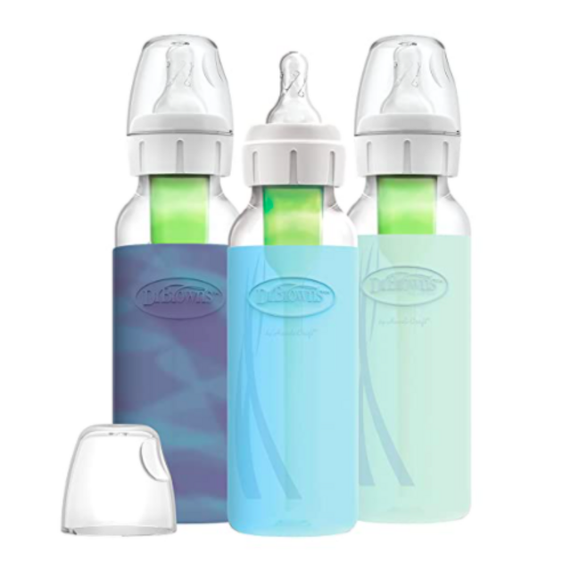 Dr. Brown's Glass Baby Bottle with Silicone Sleeve Variety Pack