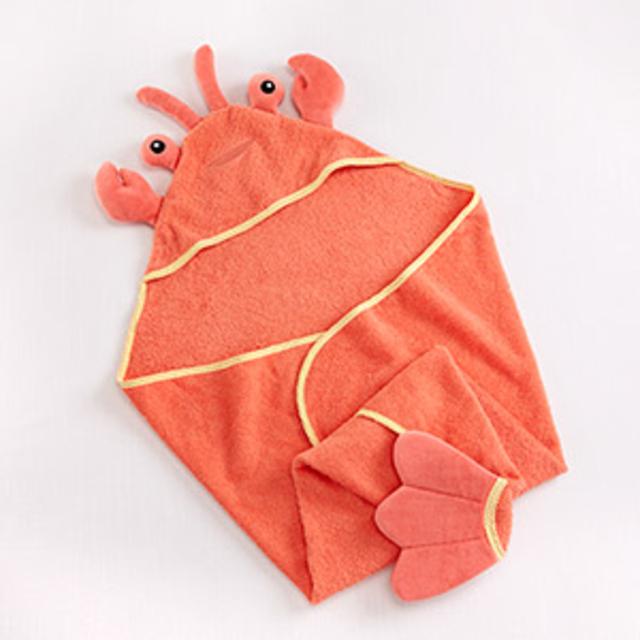 "Lobster Laughs" Lobster Hooded Towel (0-9 Months)