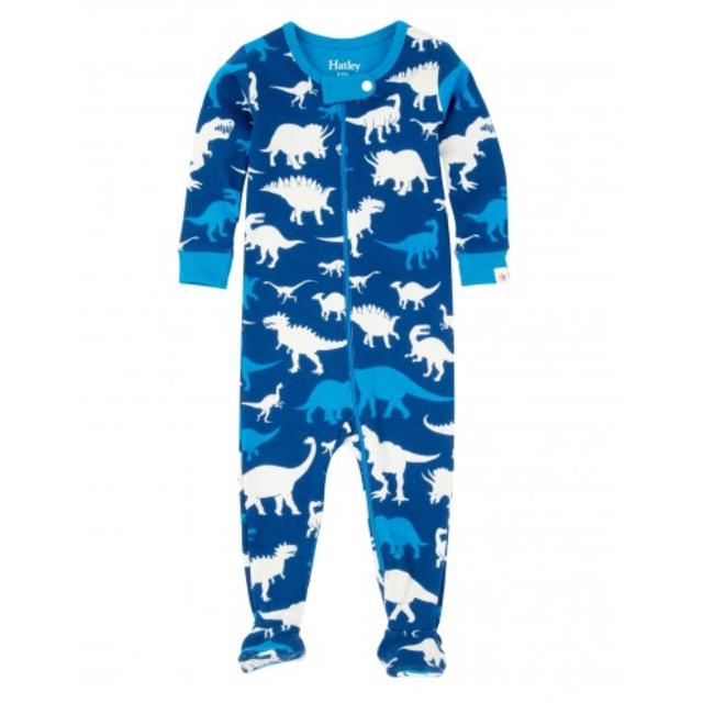 Silhouette Dinos Baby Footed Coverall