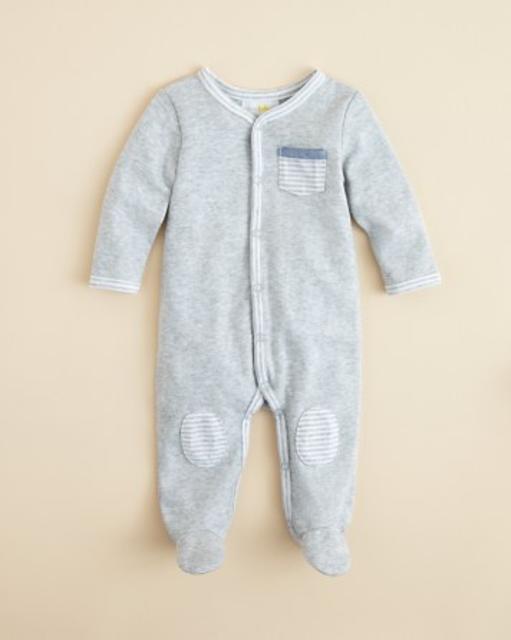 Bloomie's Infant Boys' Solid Footie, Sizes 3-9 Months - Bloomingdale's Exclusive