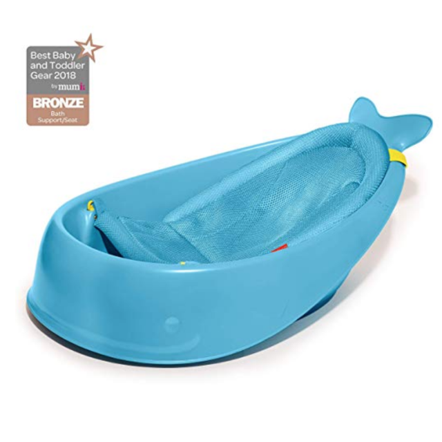 Skip Hop Moby Baby Bath Tub 3 in 1 Smart Sling, Blue