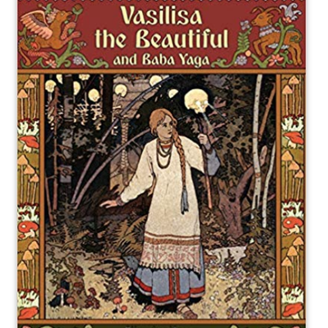 Vasilisa the Beautiful and Baba Yaga (Illustrated) Paperback – Large Print, March 16, 2012 by Alexander Afanasyev (Author), Ivan Bilibin