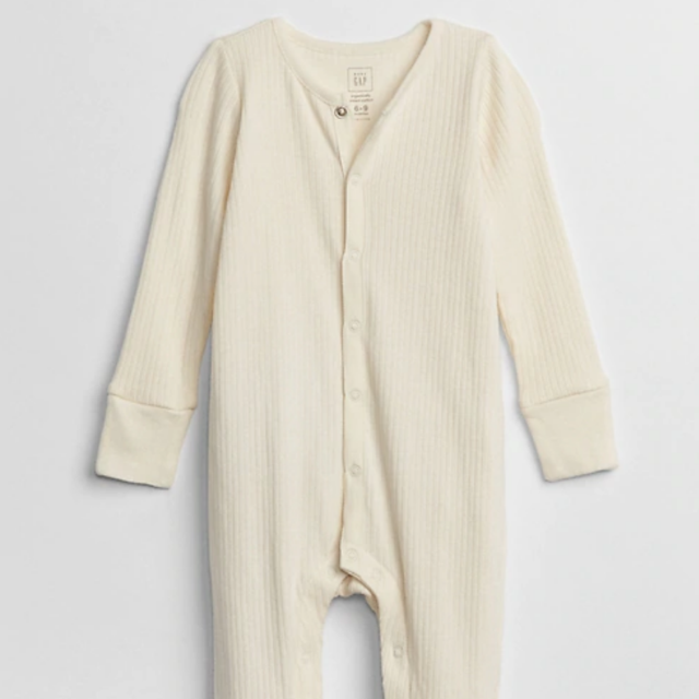 Baby Organic Cotton Footed One-Piece (0-3 months)