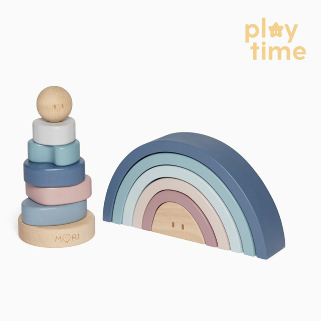 Wooden Stacking Ring + Rainbow Stacker
