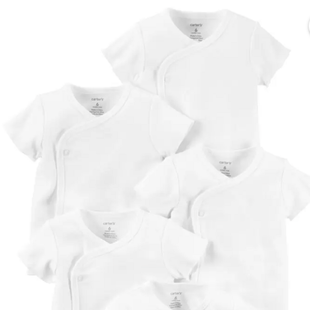 Carters 5-Pack Short-Sleeve Side-Snap Tees