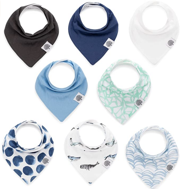 Parker Baby Bandana Bib Set