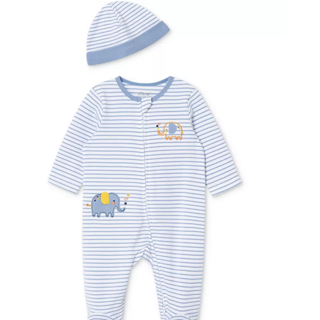Baby Boys Elephant Coverall 9 month