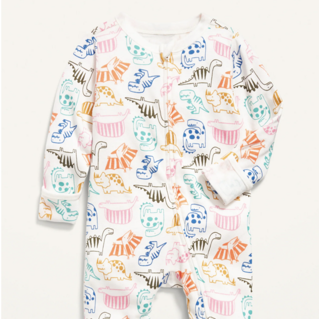 Unisex Printed Sleep & Play Footed One-Piece 6 month