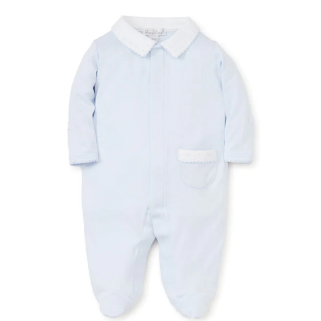 Blue Kissy New Beginnings Footie W/Collar 3-6 Months