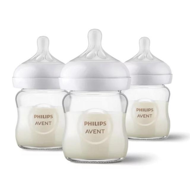 Philips Avent 3-Pack Natural 8 oz. Glass Bottles