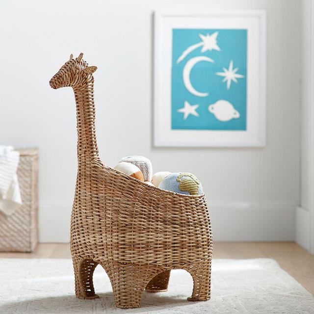 PB Kids Giraffe Shaped Wicker Basket