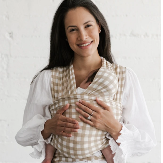 Solly Wrap in Creamy Gingham