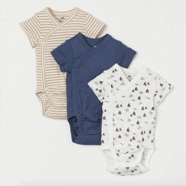 3-pack Wrapover Bodysuits