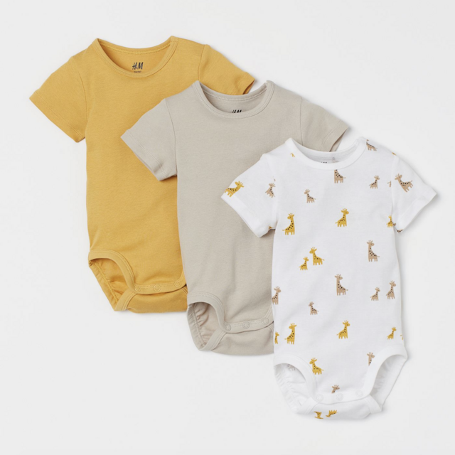 3-pack Wrapover Bodysuits