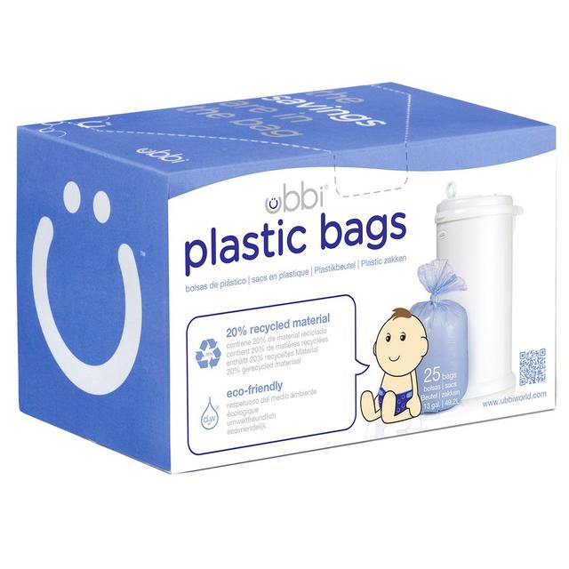 Ubbi Plastic Bags: 75 Count