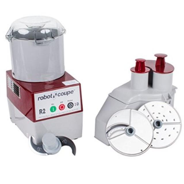 Robot Coupe R 2 N Continuous Feed Combination Food Processor with 3 Quart Bowl - 120V