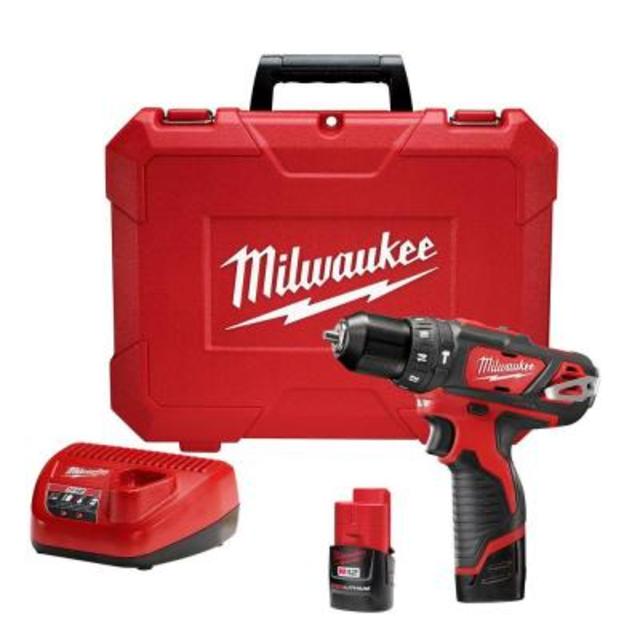M12 12-Volt Lithium-Ion Cordless 3/8 in. Hammer Drill/Driver Kit